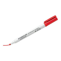 STAEDTLER Lumocolor compact - Marcatore - per vetro, lavagna bianca, porcellana - rosso - 1-2 mm