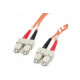 StarTech.com 1m Fiber Optic Cable - Multimode Duplex 62.5/125 - LSZH - SC/SC - OM1 - SC to SC Fiber Patch Cable (FIBSCSC1) - Ca