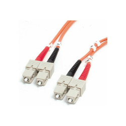 StarTech.com 1m Fiber Optic Cable - Multimode Duplex 62.5/125 - LSZH - SC/SC - OM1 - SC to SC Fiber Patch Cable (FIBSCSC1) - Ca