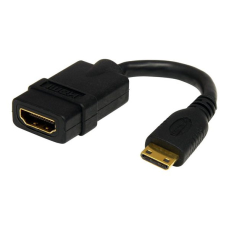 StarTech.com Adattatore HDMI a mini HDMI ad alta velocità da 13cm - Accoppiatore /Convertitore HDMI a mini HDMI F/M con connett