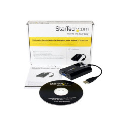 StarTech.com Adattatore USB a VGA - Scheda USB per PC e MAC- 1920x1200 (USB2VGAPRO2) - Adattatore video esterno - DisplayLink D