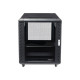 StarTech.com Armadio server rack chiuso a ribalta 12U 73 cm con ruote (RK1236BKF) - Rack cabinet - nero - 12U - 36"