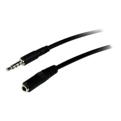 StarTech.com Cavo di prolunga 2 m per auricolari TRRS a 4 posizioni da 3,5 mm - M/F - Cavo di prolunga microtelefono - mini-jac