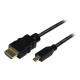 StarTech.com Cavo HDMI ad alta velocità con Ethernet da 0,5 m - HDMI a Micro HDMI - M/M - Cavo HDMI con Ethernet - HDMI maschio