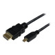 StarTech.com Cavo HDMI ad alta velocità con Ethernet da 2m - HDMI a Micro HDMI - M/M (HDADMM2M) - Cavo HDMI con Ethernet - HDMI