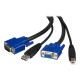 StarTech.com Cavo KVM Universale USB 2 in 1 da 3m - Cavo per Switch KVM Universale 2 in 1 da 3m - Cavo video / USB - HD-15 (VGA