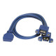 StarTech.com Cavo pannello USB 3.0 2 porte - Cavo USB A a collettore scheda madre F/F - Cavo USB da interno a esterno - USB Tip