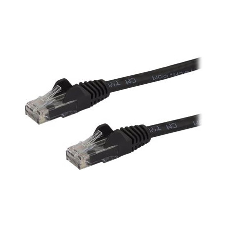 StarTech.com Cavo patch antigroviglio UTP RJ45 Gigabit Cat6 nero 2m - Cavo patch da 2 m con  funzionalità Power-over-Ethernet (