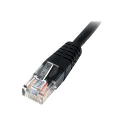 StarTech.com Cavo patch UTP Cat5e RJ45 modellato da 15 m - Cat5e  nero- Cavo patch Ethernet  (M45PAT15MBK) - Cavo patch - RJ-45