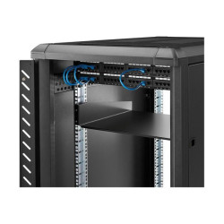 StarTech.com Ripiano universale standard per armadio server a rack di colore nero - Mensola rack - per P/N: RACK-18U-20-WALL-OA