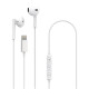 STEREO EARPHONES LIGHTNING WHITE