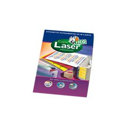 Tico Copy Laser Premium - Carta - adesivo permanente - giallo - 70 x 36 mm 1680 etichette (70 foglio(i) x 24) etichette