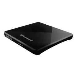 Transcend 8X DVDS-K - Unità disco - DVD±RW (±R DL) / DVD-RAM - 8x/8x/5x - USB 2.0 - esterno - nero