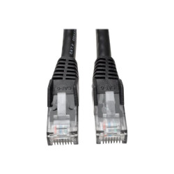 Tripp Lite 15ft Cat6 Gigabit Snagless Molded Patch Cable RJ45 M/M Black 15' - Cavo patch - RJ-45 (M) a RJ-45 (M) - 4.57 m - UTP