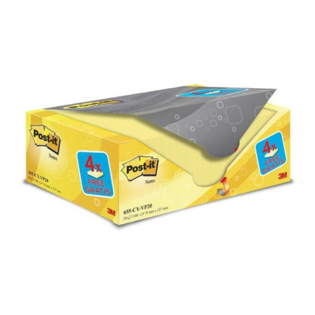 VALUE PACK FOGLIETTI POST-IT GIALLO CANARY 655 16 4 OMAGGIO