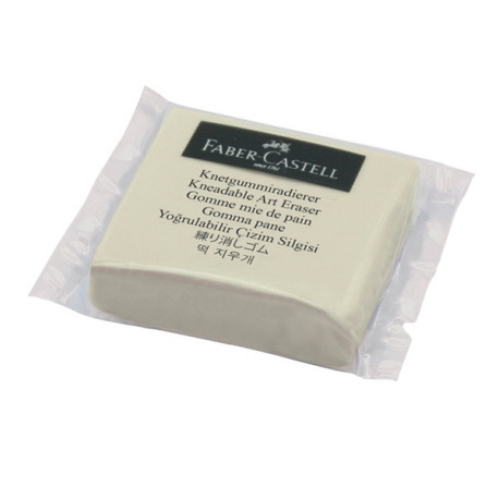 Gomma pane - 36x36x10mm - bianca - quadrangolare - Faber-Castell