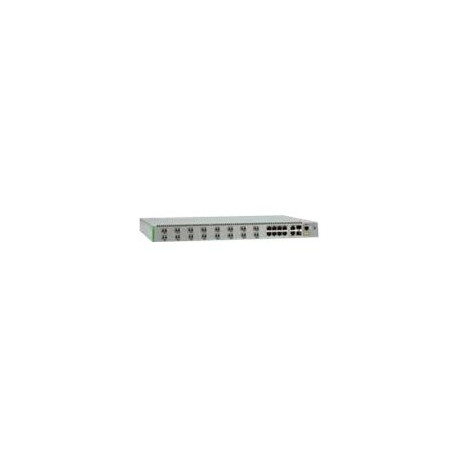 Allied Telesis AT FS970M/16F8-LC - Switch - gestito - 8 x 10/100 + 16 x 100Base-FX + 2 x combo Gigabit SFP - desktop, montabile