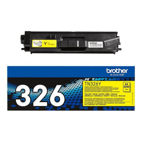 Brother TN326Y - Giallo - originale - cartuccia toner - per Brother DCP-L8400, DCP-L8450, HL-L8250, HL-L8350, MFC-L8650, MFC-L8