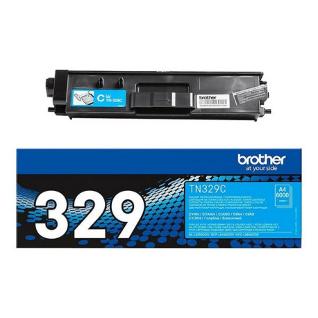 Brother TN329C - Ciano - originale - cartuccia toner - per Brother DCP-L8450CDW, HL-L8350CDW, HL-L8350CDWT, MFC-L8850CDW