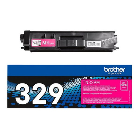 Brother TN329M - Magenta - originale - cartuccia toner - per Brother DCP-L8450CDW, HL-L8350CDW, HL-L8350CDWT, MFC-L8850CDW