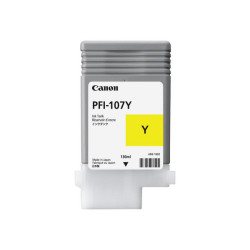 Canon PFI-107 Y - 130 ml - giallo - originale - serbatoio inchiostro - per imagePROGRAF iPF670, iPF680, iPF685, iPF770, iPF780,