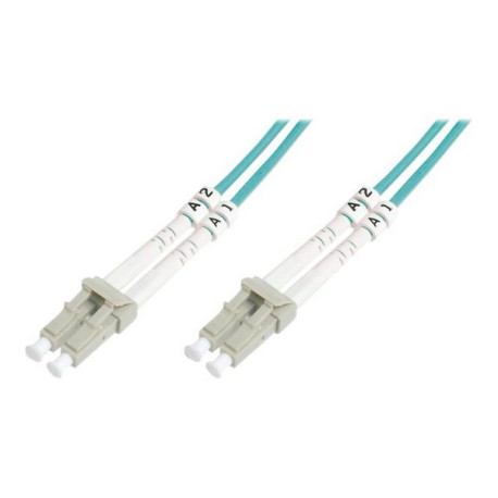 DIGITUS - Cavo patch - LC multi-mode (M) a LC multi-mode (M) - 3 m - fibra ottica - duplex - 50 / 125 micron - OM4 - senza alog