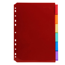 Intercalari neutri - PP - A4 - trasparente - 6 posizioni - Exacompta