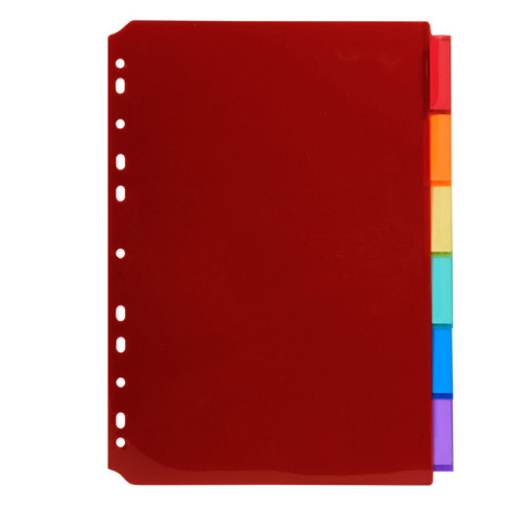 Intercalari neutri - PP - A4 - trasparente - 6 posizioni - Exacompta