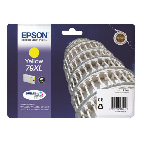 Epson 79XL - 17.1 ml - XL - giallo - originale - cartuccia d'inchiostro - per WorkForce Pro WF-4630DWF, WF-4640DTWF, WF-5110DW,