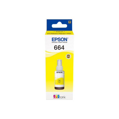 Epson T6644 - 70 ml - giallo - originale - ricarica inchiostro - per EcoTank ET-14000, ET-16500, ET-2500, ET-2550, ET-2600, ET-