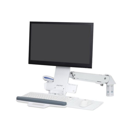 Ergotron StyleView Sit-Stand Combo - Kit montaggio (braccio snodato, porta tastiera) - per display LCD/dotazione PC - Alluminio