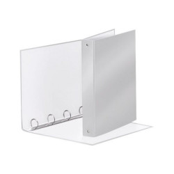 Esselte - Quaderno ad anelli - larghezza dorsale 40 mm - per 220 x 300 mm - capacità 200 fogli - grigio metallizzato