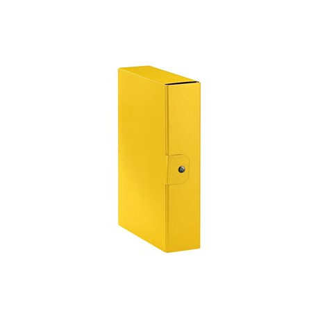 Esselte eurobox - Cartella a scatola - larghezza dorsale 80 mm - per 250 x 350 mm - giallo