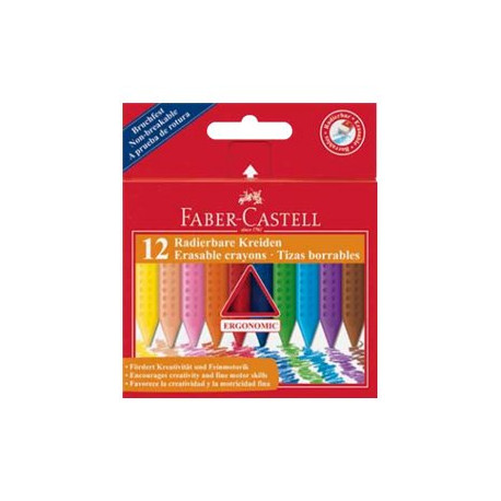 Faber-Castell GRIP - Pastello - cera - non permanente (pacchetto di 12)