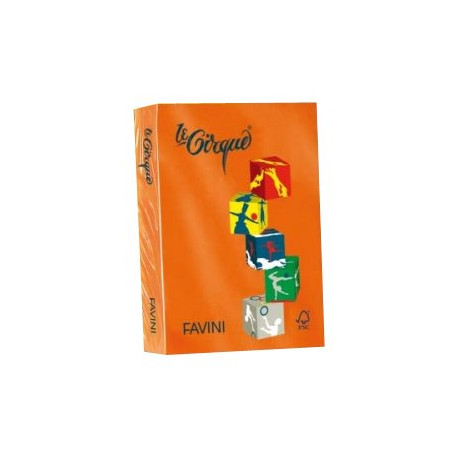 FAVINI HOME-OFFICE BASIC Le Cirque - Arancione tropici - A4 (210 x 297 mm) - 80 g/m² - 500 fogli carta comune