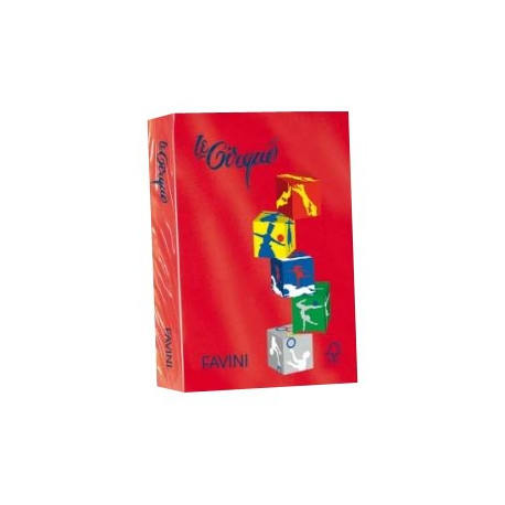 FAVINI HOME-OFFICE BASIC Le Cirque - Rosso scarlatto - A4 (210 x 297 mm) - 80 g/m² - 500 fogli carta comune