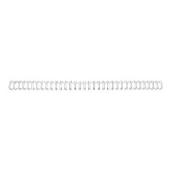 GBC - 12.5 mm - 34 anelli - A4 (210 x 297 mm) - 115 fogli - argento - 100 pezzi filo per rilegatura - per WireBind W20, W25E- R