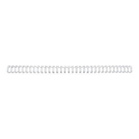 GBC - 12.5 mm - 34 anelli - A4 (210 x 297 mm) - 115 fogli - argento - 100 pezzi filo per rilegatura - per WireBind W20, W25E- R