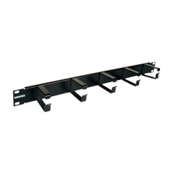 Gewiss - Pannello di gestione cavi rack - nero - 1U - 19"