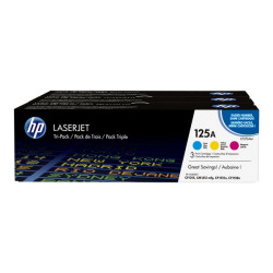 HP 125A - Confezione da 3 - giallo, ciano, magenta - originale - LaserJet - cartuccia toner (CE259AM) - per Color LaserJet CM13