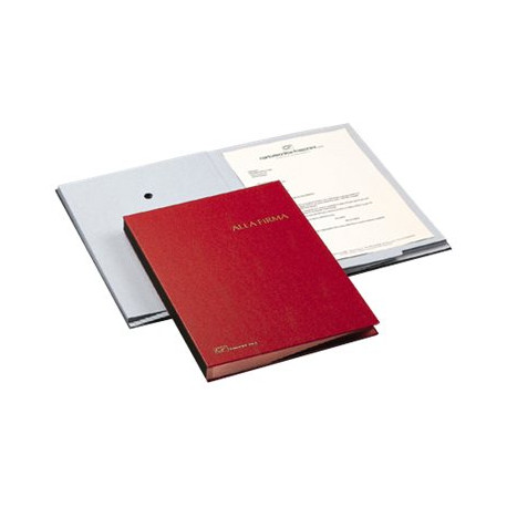 Fraschini - Libro delle firme - 18 compartimenti - per 240 x 340 mm - rosso