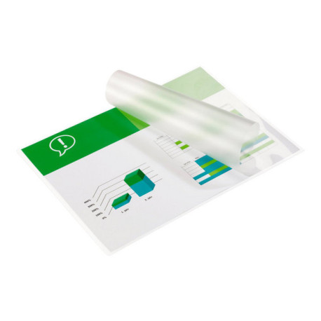 GBC Document Laminating Pouch - 125 micron - confezione da 100 - brillante - A7 (74 x 105 mm) rivestimento di plastificazione