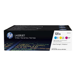 HP 131A - Confezione da 3 - giallo, ciano, magenta - originale - LaserJet - cartuccia toner (U0SL1AM) - per LaserJet Pro 200 M2