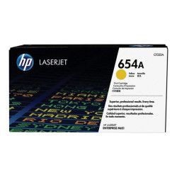 HP 654A - Giallo - originale - LaserJet - cartuccia toner (CF332A) - per Color LaserJet Enterprise M651dn, M651n, M651xh- Color