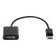 HP DisplayPort to DVI Adapter - Adattatore DisplayPort - DisplayPort (M) a DVI-D (F) - nero - per ProBook 64X G4, 650 G4, 650 G