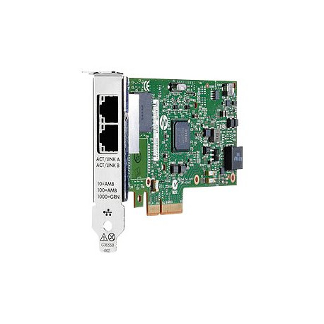 HPE 361T - Adattatore di rete - PCIe 2.0 x4 profilo basso - Gigabit Ethernet x 2 - remarketing - per ProLiant DL360 Gen10, DL38