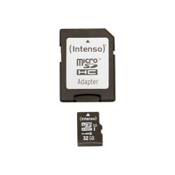 Intenso Premium - Scheda di memoria flash (adattatore microSDHC per SD in dotazione) - 32 GB - UHS Class 1 / Class10 - UHS-I mi