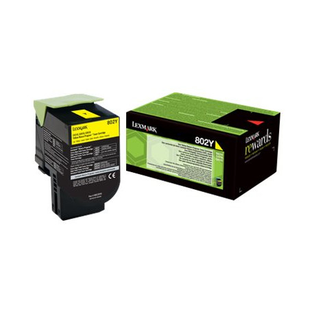 Lexmark 802Y - Giallo - originale - cartuccia toner LCCP, LRP - per Lexmark CX310dn, CX310n, CX410de, CX410dte, CX410e, CX510de