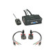 Lindy VGA KVM Switch Compact USB 2.0 Audio 2 Port - Switch KVM / audio / USB - 2 x KVM / audio / USB - 1 utente locale - deskto