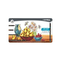 Lyra Hi-Quality Art Pen - Penna punta in fibra - colori assortiti - inchiostro base acqua (pacchetto di 30)